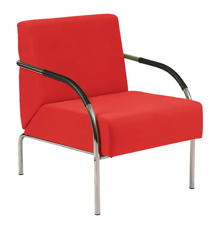 SPA 1 chrom, látka SUE S 2 - látka červená